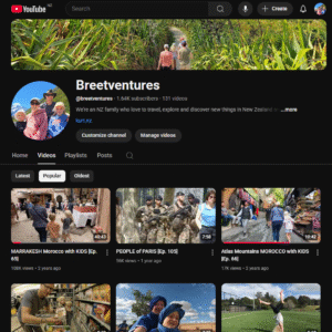 Breetventures YouTube channel